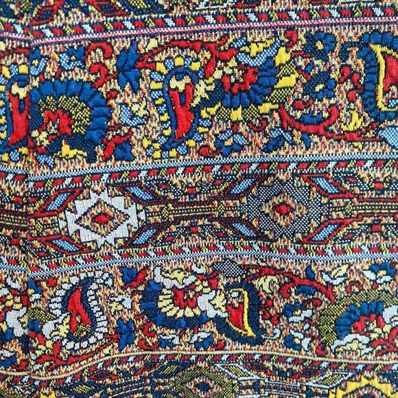 ZARA Trafaluc Paisley Multicolour Boat Neck Sleeveless Mini Dress Size Small - Picture 3 of 5